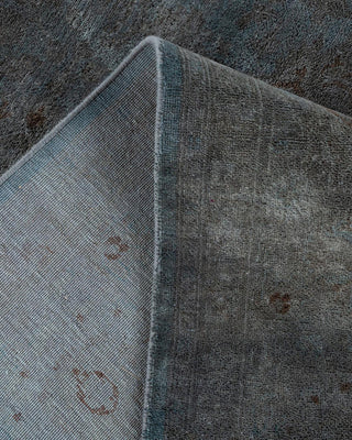 Contemporary Fine Vibrance Gray Wool Area Rug 9' 1" x 11' 10" - Solo Rugs