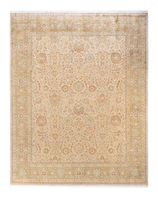 Traditional Mogul Ivory Wool Area Rug 8' 1" x 10' 0" - Solo Rugs