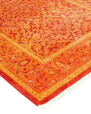 Traditional Mogul Orange Wool Runner 2' 5" x 13' 2" - Solo Rugs