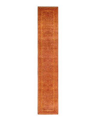 Traditional Mogul Orange Wool Runner 2' 5" x 13' 2" - Solo Rugs