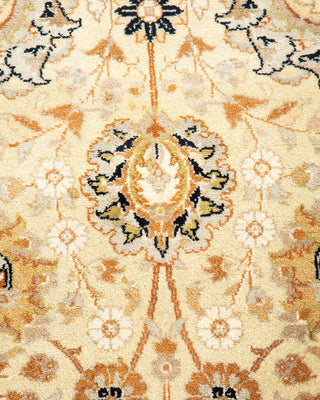 Traditional Mogul Beige Wool Area Rug 3' 3" x 5' 4" - Solo Rugs