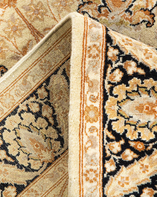Traditional Mogul Beige Wool Area Rug 3' 3" x 5' 4" - Solo Rugs