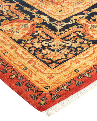 Traditional Mogul Orange Wool Runner 9' 2" x 17' 4" - Solo Rugs