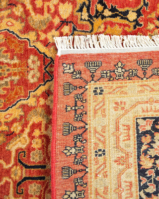 Traditional Mogul Orange Wool Runner 9' 2" x 17' 4" - Solo Rugs
