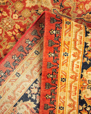 Traditional Mogul Orange Wool Runner 9' 2" x 17' 4" - Solo Rugs
