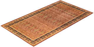 Traditional Mogul Orange Wool Runner 9' 2" x 17' 4" - Solo Rugs