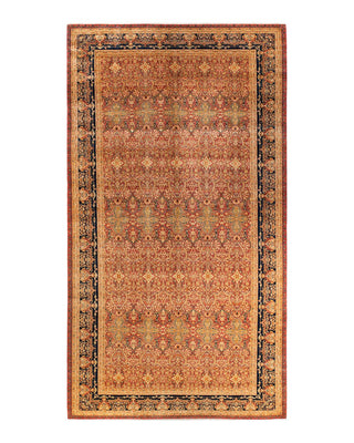 Traditional Mogul Orange Wool Runner 9' 2" x 17' 4" - Solo Rugs