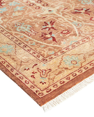 Contemporary Eclectic Brown Wool Area Rug 3' 2" x 5' 3" - Solo Rugs