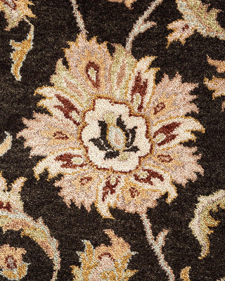 Traditional Mogul Green Wool Area Rug 9' 1" x 12' 2" - Solo Rugs