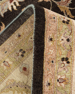Traditional Mogul Green Wool Area Rug 9' 1" x 12' 2" - Solo Rugs