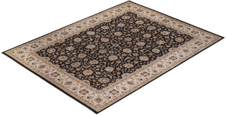 Traditional Mogul Green Wool Area Rug 9' 1" x 12' 2" - Solo Rugs