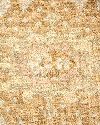 Contemporary Eclectic Ivory Wool Area Rug 11' 10" x 17' 8" - Solo Rugs