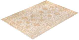 Contemporary Eclectic Ivory Wool Area Rug 11' 10" x 17' 8" - Solo Rugs