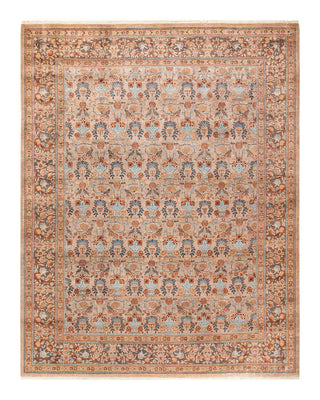 Traditional Mogul Beige Wool Area Rug 8' 2" x 10' 4" - Solo Rugs