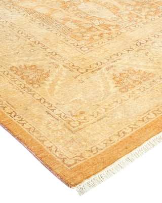 Traditional Mogul Brown Wool Area Rug 8' 1" x 10' 2" - Solo Rugs