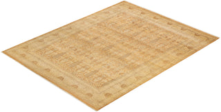 Traditional Mogul Brown Wool Area Rug 8' 1" x 10' 2" - Solo Rugs