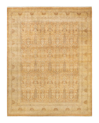 Traditional Mogul Brown Wool Area Rug 8' 1" x 10' 2" - Solo Rugs