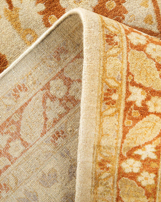 Traditional Mogul Ivory Wool Area Rug 6' 3" x 9' 3" - Solo Rugs