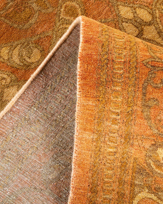 Traditional Mogul Pink Wool Area Rug 9' 4" x 12' 1" - Solo Rugs