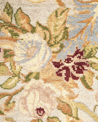Traditional Mogul Ivory Wool Area Rug 8' 2" x 10' 6" - Solo Rugs