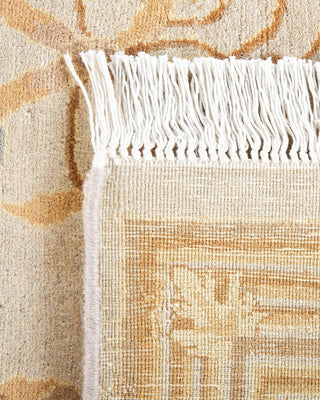 Traditional Mogul Ivory Wool Area Rug 8' 2" x 10' 6" - Solo Rugs