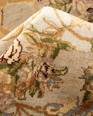 Traditional Mogul Ivory Wool Area Rug 8' 2" x 10' 6" - Solo Rugs