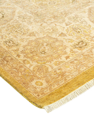 Traditional Mogul Green Wool Area Rug 8' 2" x 10' 1" - Solo Rugs