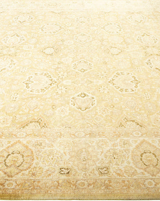 Traditional Mogul Green Wool Area Rug 8' 2" x 10' 1" - Solo Rugs