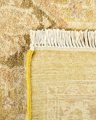 Traditional Mogul Green Wool Area Rug 8' 2" x 10' 1" - Solo Rugs