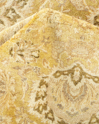 Traditional Mogul Green Wool Area Rug 8' 2" x 10' 1" - Solo Rugs