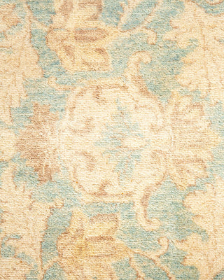 Traditional Mogul Yellow Wool Area Rug 8' 3" x 10' 0" - Solo Rugs