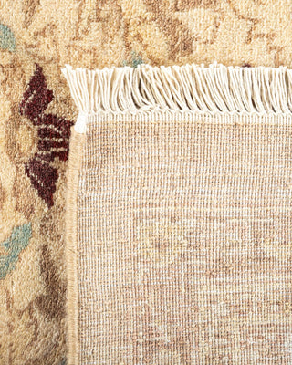 Traditional Mogul Yellow Wool Area Rug 8' 3" x 10' 0" - Solo Rugs