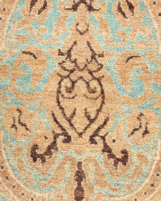 Traditional Mogul Ivory Wool Area Rug 8' 3" x 10' 8" - Solo Rugs