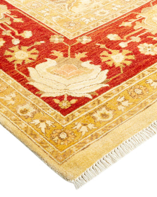 Traditional Mogul Ivory Wool Area Rug 8' 0" x 10' 3" - Solo Rugs