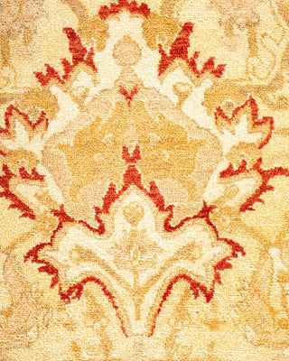 Traditional Mogul Ivory Wool Area Rug 8' 0" x 10' 3" - Solo Rugs