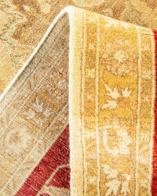 Traditional Mogul Ivory Wool Area Rug 8' 0" x 10' 3" - Solo Rugs