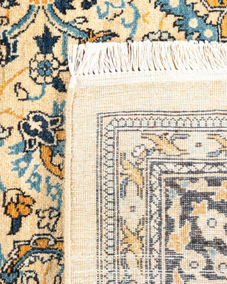 Traditional Mogul Yellow Wool Area Rug 8' 4" x 10' 10" - Solo Rugs