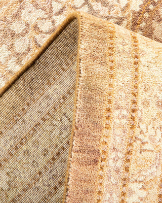 Traditional Mogul Brown Wool Area Rug 8' 3" x 9' 10" - Solo Rugs