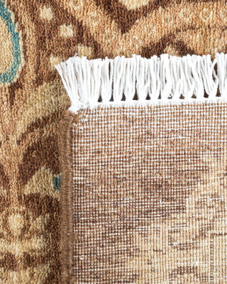 Traditional Mogul Brown Wool Area Rug 8' 6" x 10' 4" - Solo Rugs