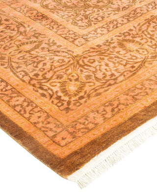 Traditional Mogul Yellow Wool Area Rug 8' 2" x 10' 4" - Solo Rugs