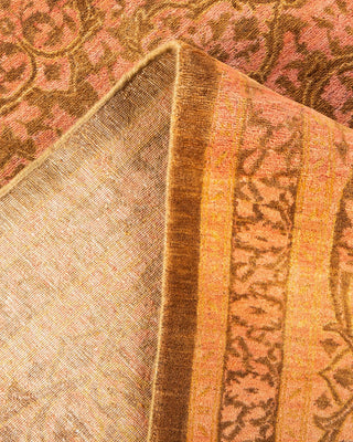 Traditional Mogul Yellow Wool Area Rug 8' 2" x 10' 4" - Solo Rugs