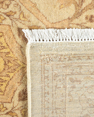 Traditional Mogul Ivory Wool Area Rug 6' 1" x 9' 5" - Solo Rugs