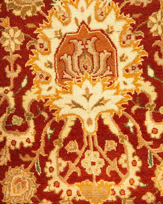 Traditional Mogul Brown Wool Area Rug 7' 10" x 10' 7" - Solo Rugs