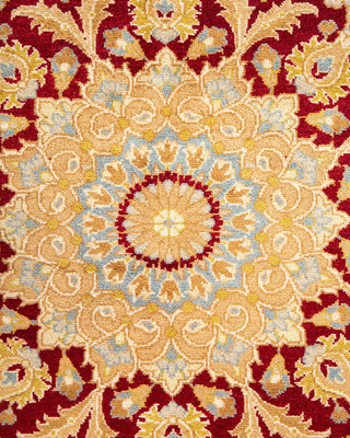 Traditional Mogul Ivory Wool Area Rug 8' 1" x 10' 6" - Solo Rugs