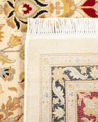 Traditional Mogul Ivory Wool Area Rug 8' 1" x 10' 6" - Solo Rugs