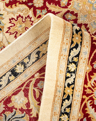 Traditional Mogul Ivory Wool Area Rug 8' 1" x 10' 6" - Solo Rugs