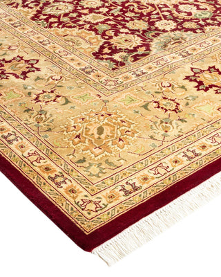 Traditional Mogul Red Wool Area Rug 8' 3" x 10' 4" - Solo Rugs