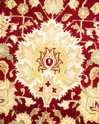 Traditional Mogul Red Wool Area Rug 8' 3" x 10' 4" - Solo Rugs