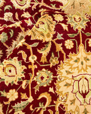 Traditional Mogul Red Wool Area Rug 8' 3" x 10' 4" - Solo Rugs