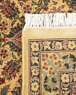 Traditional Mogul Yellow Wool Area Rug 8' 0" x 10' 2" - Solo Rugs